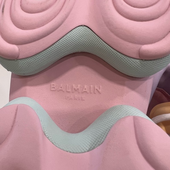 BALMAIN B-Block Colorblock Platform Sneakers - Picture 10 of 12